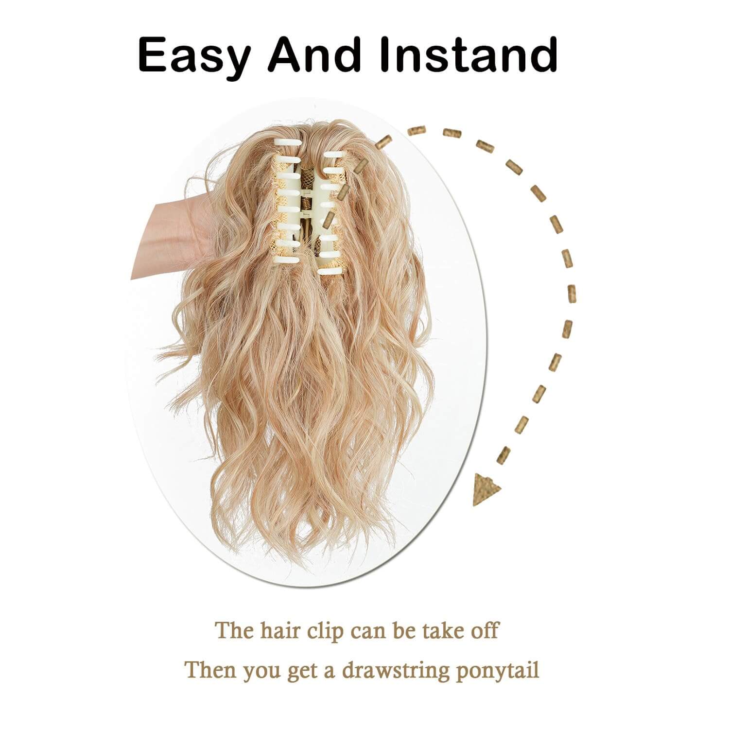 Daycen Claw Beach Wave Ponytail