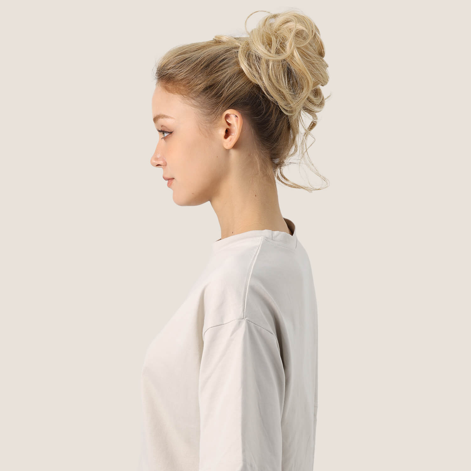 Daycen Curly Messy Hair Bun