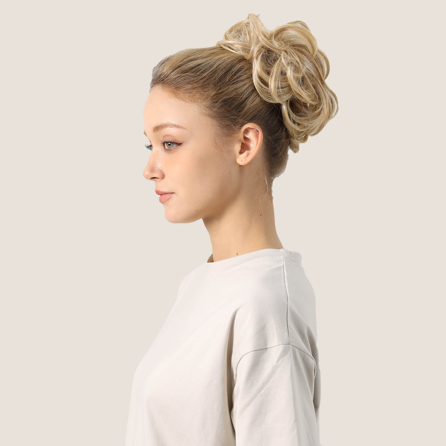 Daycen Curly Messy Hair Bun